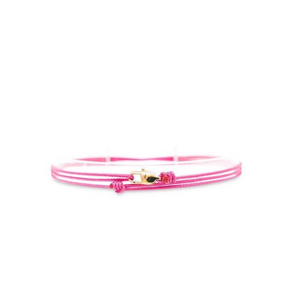 Made by Nami Armband "Karabiner Wickelarmband - Pink Gold" (Einzelartikel)