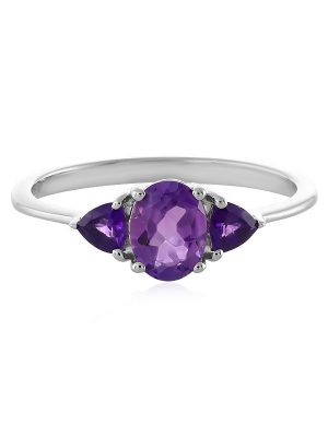 Marokkanischer Amethyst-Silberring