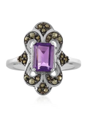 Marokkanischer Amethyst-Silberring