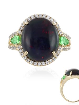 Mezezo-Opal-Goldring (Adela Gold)