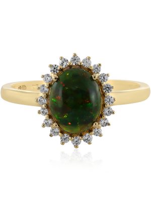 Mezezo-Opal-Goldring (Adela Gold)
