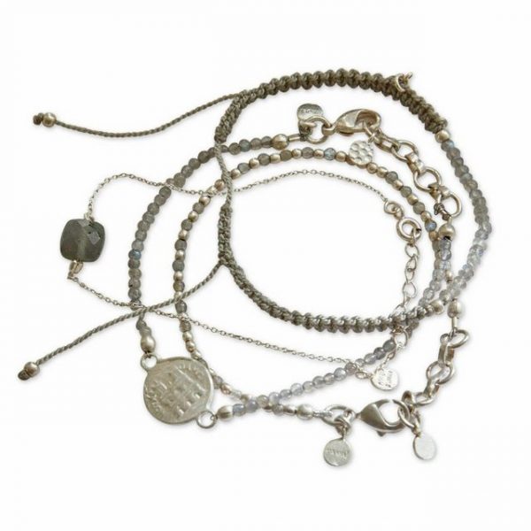 Mirabeau Armband Set "Armband 4er Set Gulden grau"