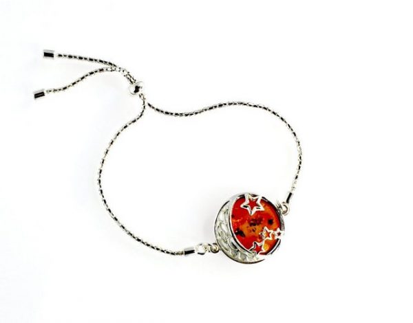 MyBer® Armband "Bernsteinarmband Armband Schmuck Bernstein Damen Silber 925 PMBER53" (1-tlg)