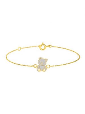 NANA KAY Armband "Nana Kay Gold for Kids", mit niedlichem Bärchen-Element