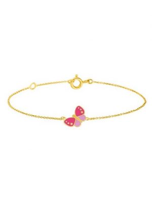 NANA KAY Armband "Nana Kay Gold for Kids", mit niedlichem Schmetterlings-Element