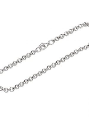 NKlaus Silberarmband "Armband 925 Sterling Silber 18cm Erbskette rund we" (1 Stück), Made in Germany