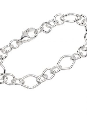 NKlaus Silberarmband "Armband 925 Sterling Silber 18cm Figaro Ankerkette" (1 Stück), Made in Germany