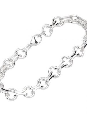 NKlaus Silberarmband "Armband 925 Sterling Silber 19,5cm Designer Kette" (1 Stück), Made in Germany