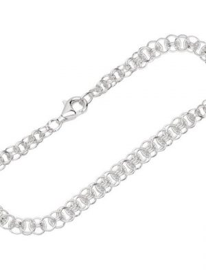 NKlaus Silberarmband "Armband 925 Sterling Silber 19,5cm Designer Kette" (1 Stück), Made in Germany