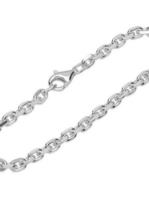NKlaus Silberarmband "Armband 925 Sterling Silber 19cm Ankerkette 4 fach" (1 Stück), Made in Germany