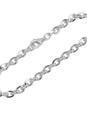 NKlaus Silberarmband "Armband 925 Sterling Silber 19cm Ankerkette 4 kant" (1 Stück), Made in Germany
