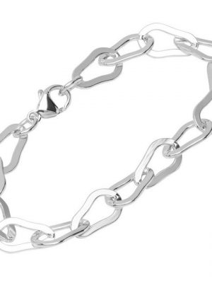 NKlaus Silberarmband "Armband 925 Sterling Silber 19cm Ankerkette Damen" (1 Stück), Made in Germany