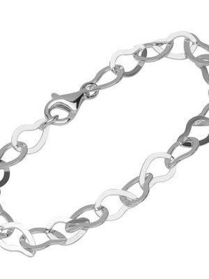 NKlaus Silberarmband "Armband 925 Sterling Silber 19cm Ankerkette Damen" (1 Stück), Made in Germany