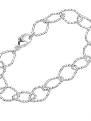 NKlaus Silberarmband "Armband 925 Sterling Silber 19cm Ankerkette Damen" (1 Stück), Made in Germany