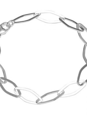 NKlaus Silberarmband "Armband 925 Sterling Silber 19cm Ankerkette flach" (1 Stück), Made in Germany