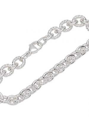 NKlaus Silberarmband "Armband 925 Sterling Silber 19cm Ankerkette glatt" (1 Stück), Made in Germany