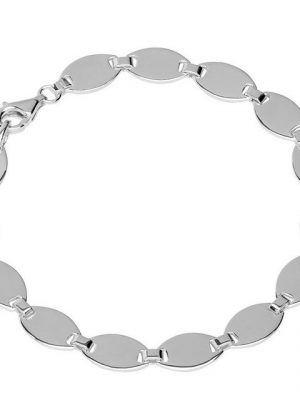 NKlaus Silberarmband "Armband 925 Sterling Silber 19cm Calla Kette Damen" (1 Stück), Made in Germany