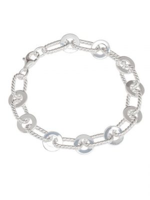 NKlaus Silberarmband "Armband 925 Sterling Silber 19cm Designer Kette Da" (1 Stück), Made in Germany
