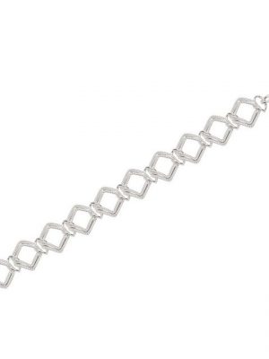 NKlaus Silberarmband "Armband 925 Sterling Silber 19cm Designer Kette Da" (1 Stück), Made in Germany