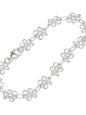 NKlaus Silberarmband "Armband 925 Sterling Silber 19cm Designer Kette Da" (1 Stück), Made in Germany
