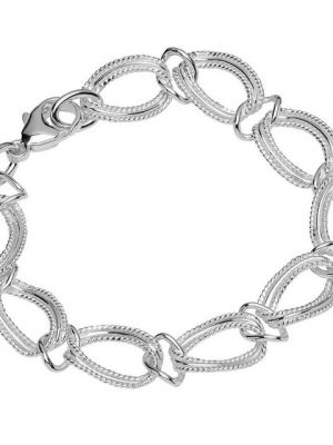 NKlaus Silberarmband "Armband 925 Sterling Silber 19cm Designer Kette Da" (1 Stück), Made in Germany