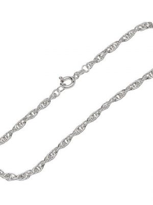 NKlaus Silberarmband "Armband 925 Sterling Silber 19cm Doppelanker Kette" (1 Stück), Made in Germany