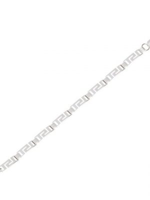 NKlaus Silberarmband "Armband 925 Sterling Silber 19cm Dreikantkette Her" (1 Stück), Made in Germany