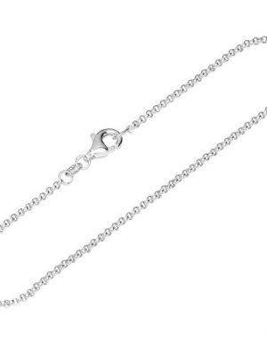 NKlaus Silberarmband "Armband 925 Sterling Silber 19cm Erbskette rund we" (1 Stück), Made in Germany