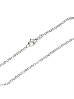 NKlaus Silberarmband "Armband 925 Sterling Silber 19cm Erbskette rund we" (1 Stück), Made in Germany