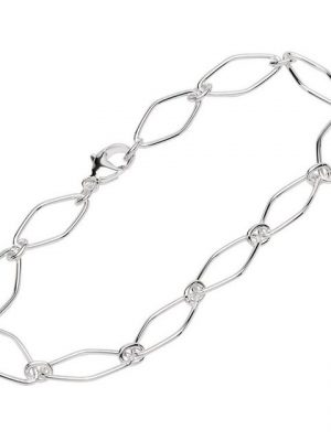 NKlaus Silberarmband "Armband 925 Sterling Silber 19cm Figaro Ankerkette" (1 Stück), Made in Germany
