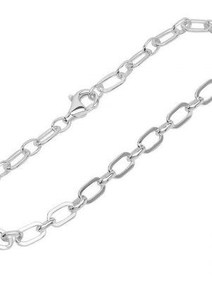 NKlaus Silberarmband "Armband 925 Sterling Silber 19cm Figaro Ankerkette" (1 Stück), Made in Germany