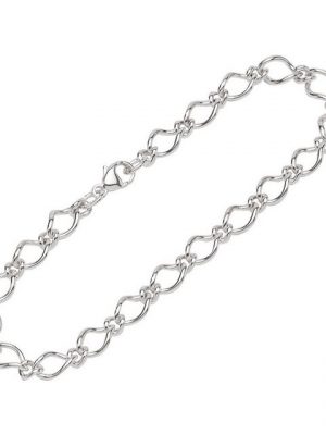 NKlaus Silberarmband "Armband 925 Sterling Silber 19cm Figaro Ankerkette" (1 Stück), Made in Germany