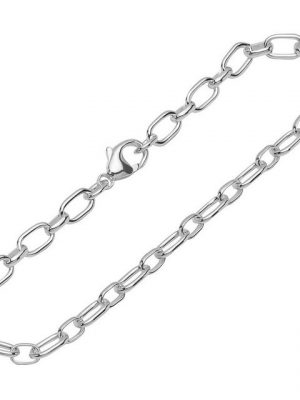 NKlaus Silberarmband "Armband 925 Sterling Silber 19cm Figaro Ankerkette" (1 Stück), Made in Germany