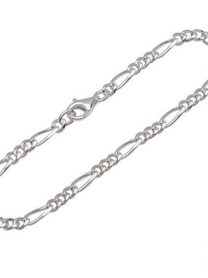 NKlaus Silberarmband "Armband 925 Sterling Silber 19cm Figaro Panzerkett" (1 Stück), Made in Germany