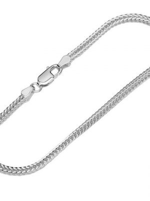 NKlaus Silberarmband "Armband 925 Sterling Silber 19cm Fuchsschwanzkette" (1 Stück), Made in Germany