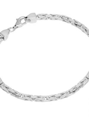 NKlaus Silberarmband "Armband 925 Sterling Silber 19cm Königskette 8 fac" (1 Stück), Made in Germany