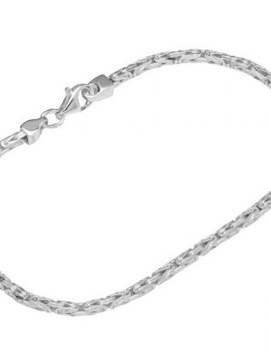 NKlaus Silberarmband "Armband 925 Sterling Silber 19cm Königskette 8 fac" (1 Stück), Made in Germany