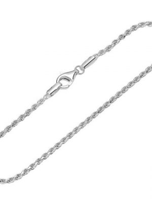 NKlaus Silberarmband "Armband 925 Sterling Silber 19cm Kordelkette gesch" (1 Stück), Made in Germany