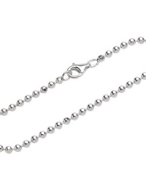 NKlaus Silberarmband "Armband 925 Sterling Silber 19cm Kugelkette diaman" (1 Stück), Made in Germany