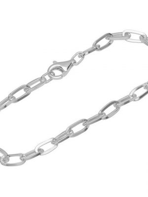 NKlaus Silberarmband "Armband 925 Sterling Silber 19cm Langankerkette 4" (1 Stück), Made in Germany
