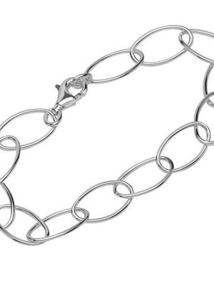 NKlaus Silberarmband "Armband 925 Sterling Silber 19cm Langankerkette ru" (1 Stück), Made in Germany