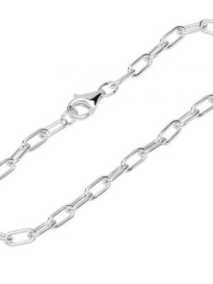NKlaus Silberarmband "Armband 925 Sterling Silber 19cm Langankerkette ru" (1 Stück), Made in Germany