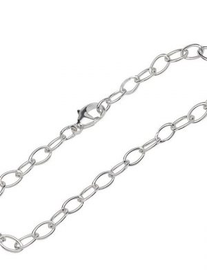 NKlaus Silberarmband "Armband 925 Sterling Silber 19cm Langankerkette ru" (1 Stück), Made in Germany