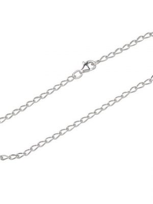 NKlaus Silberarmband "Armband 925 Sterling Silber 19cm Langpanzerkette d" (1 Stück), Made in Germany