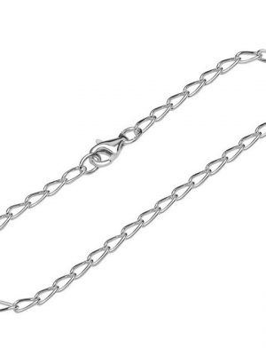 NKlaus Silberarmband "Armband 925 Sterling Silber 19cm Langpanzerkette r" (1 Stück), Made in Germany