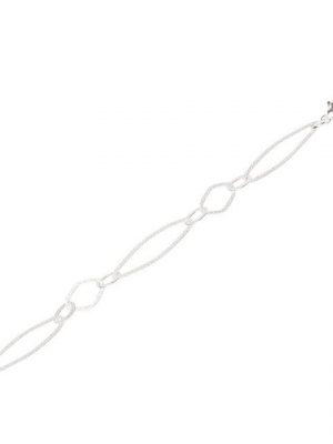 NKlaus Silberarmband "Armband 925 Sterling Silber 19cm Luna Kette Damen" (1 Stück), Made in Germany