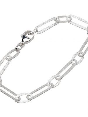 NKlaus Silberarmband "Armband 925 Sterling Silber 19cm Luna Kette Damen" (1 Stück), Made in Germany