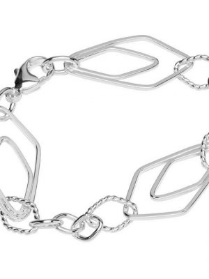 NKlaus Silberarmband "Armband 925 Sterling Silber 19cm LunaKette Damen d" (1 Stück), Made in Germany