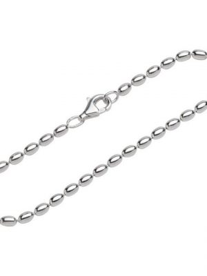 NKlaus Silberarmband "Armband 925 Sterling Silber 19cm Olivkette Damen d" (1 Stück), Made in Germany