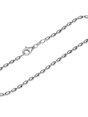 NKlaus Silberarmband "Armband 925 Sterling Silber 19cm Olivkette Damen d" (1 Stück), Made in Germany